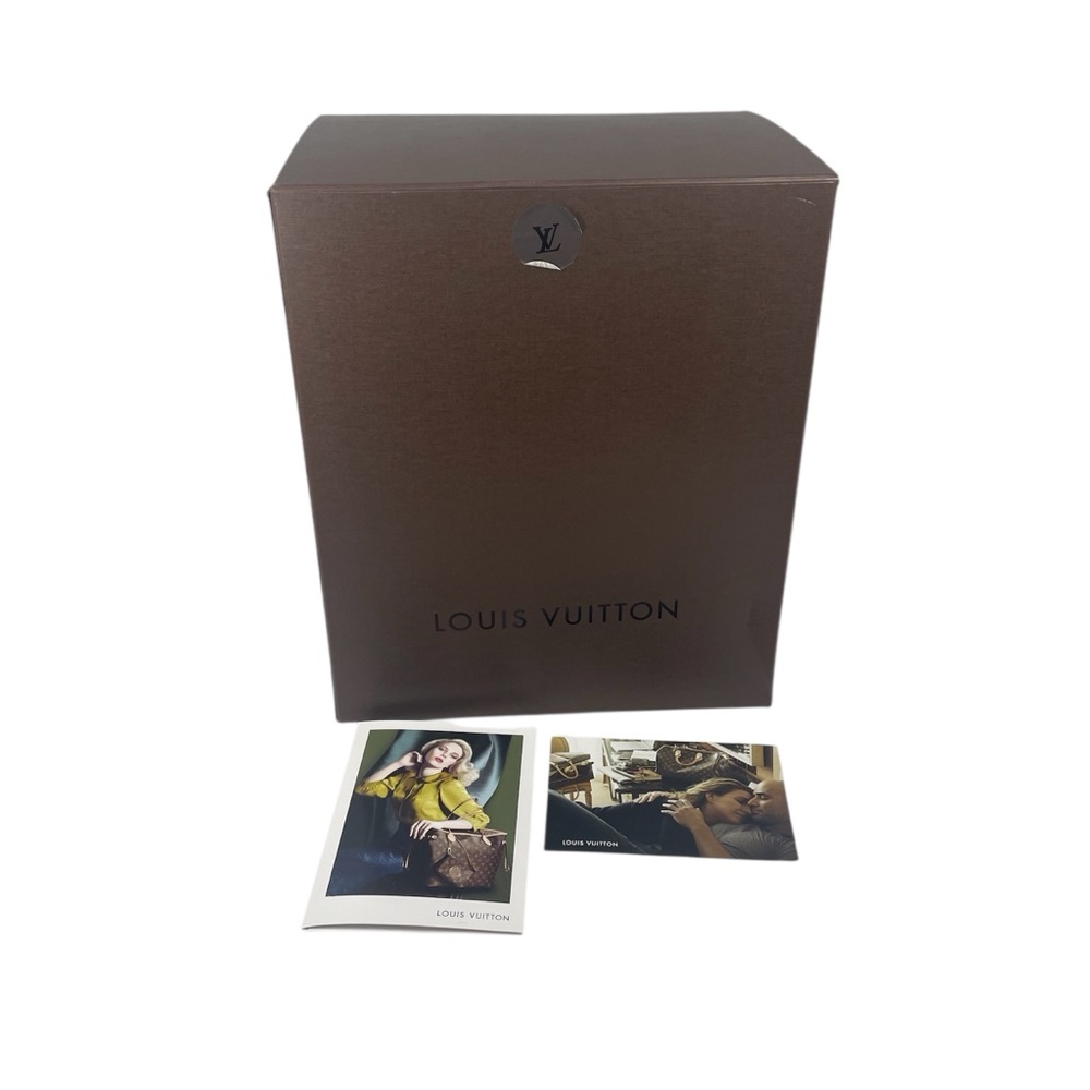 Louis Vuitton Brown Branded Gift Storage Box + Cards For Never Full 15x12.5x9.5